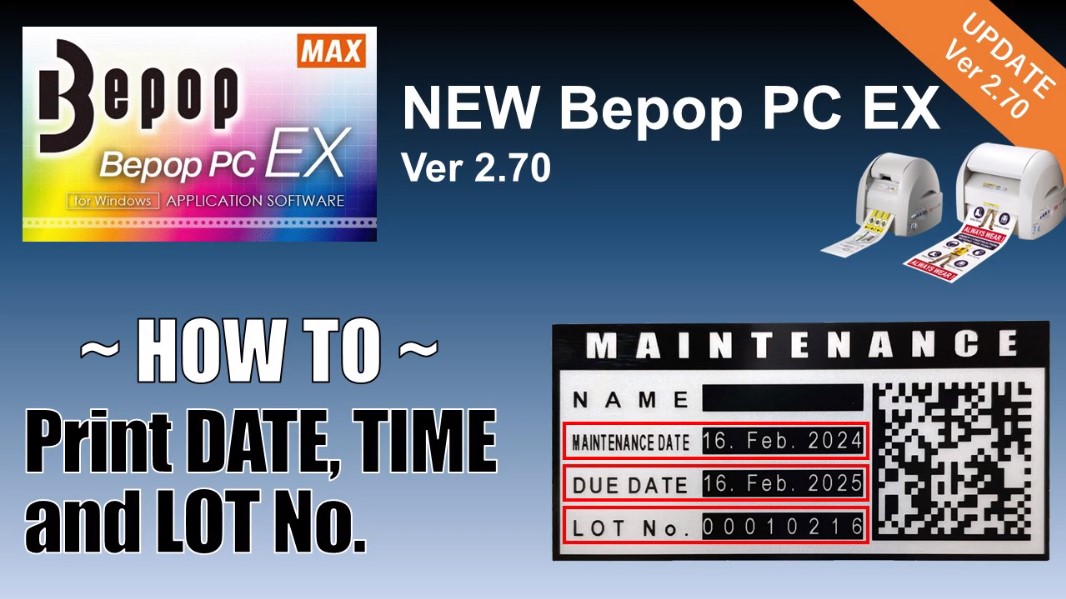 How to Print DATE,TIME and LOT No.