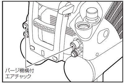 パージ機構付エアチャックはホースの暴れを低減
