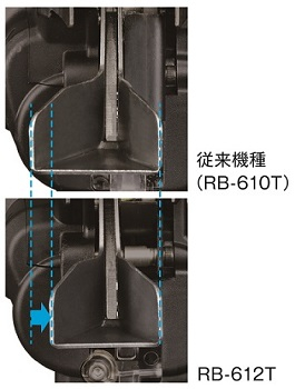 RB-612Tと従来機種RB-610Tとの比較