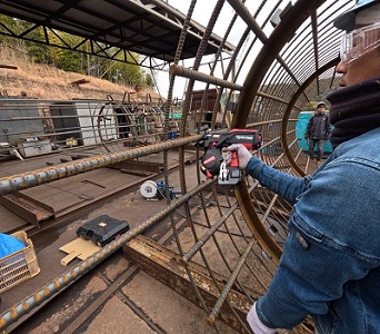 鉄筋かご　梁　D38×D13