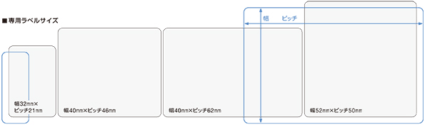 LP-55Sシリーズ/50Sシリーズ用感熱紙ラベル | ラベルプリンタ 消耗品