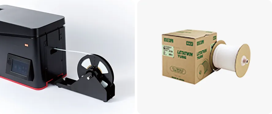 リール状の消耗品がスムーズな印字を実現