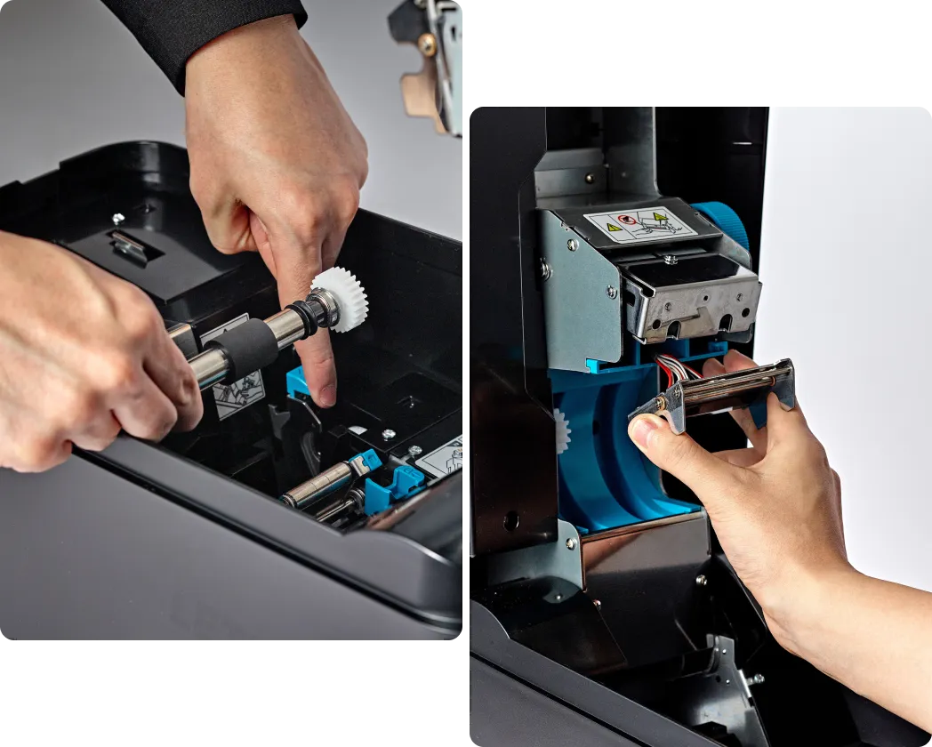 プラテン・ヘッドを自身で交換可能