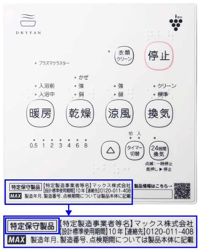 写真：製品番号